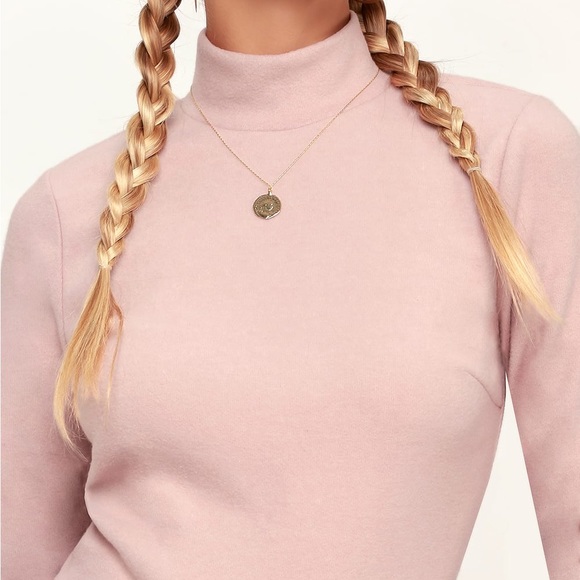 Lulus Mock Neck Top - Picture 4 of 8